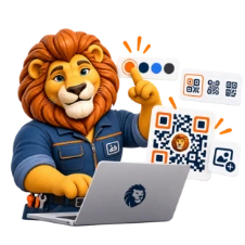 Lew personalizujący kod QR